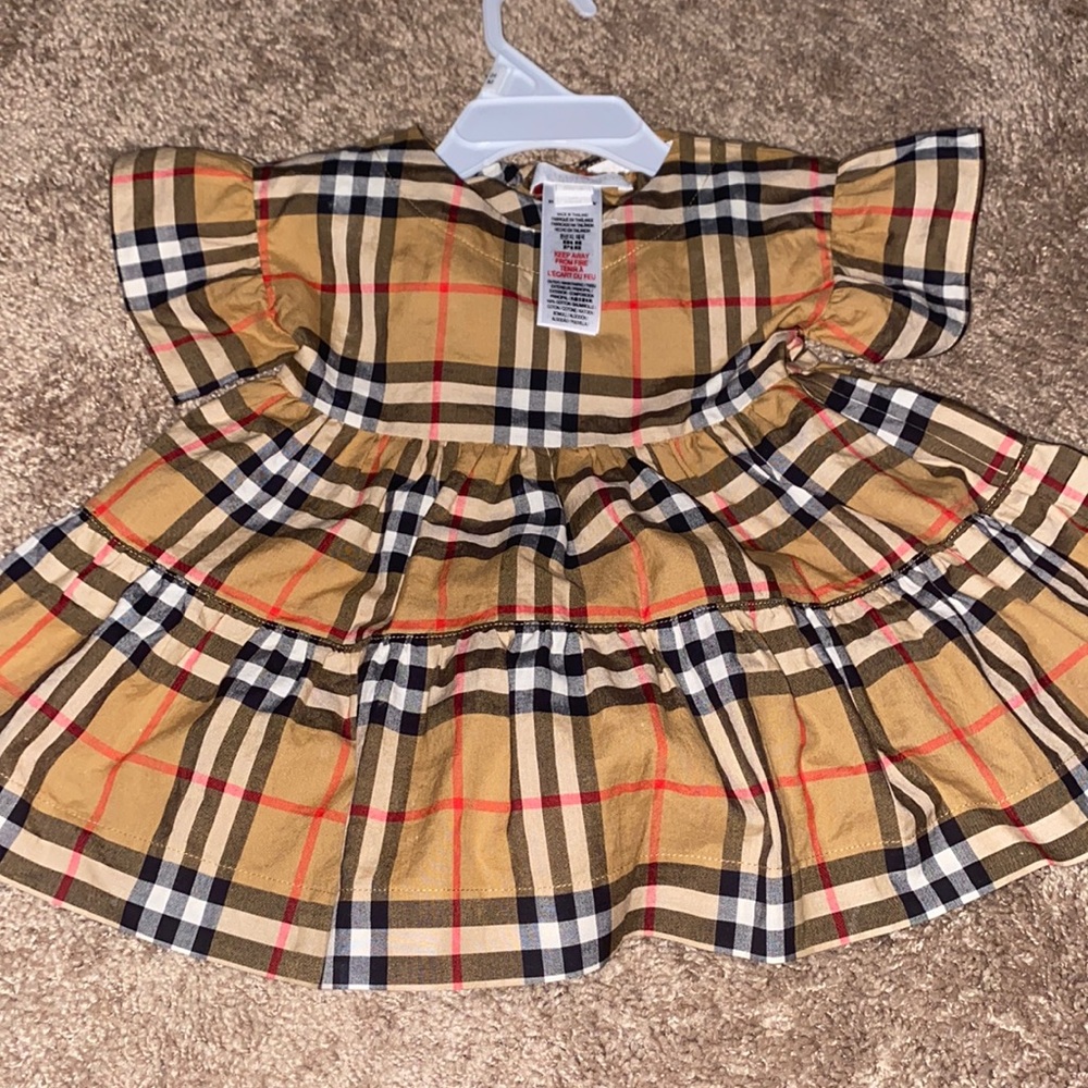 Burberry black white red Brown